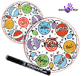 Ornament Christmas Platter