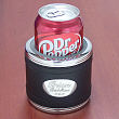 8517900 - Black Leather Personalized Can Cooler