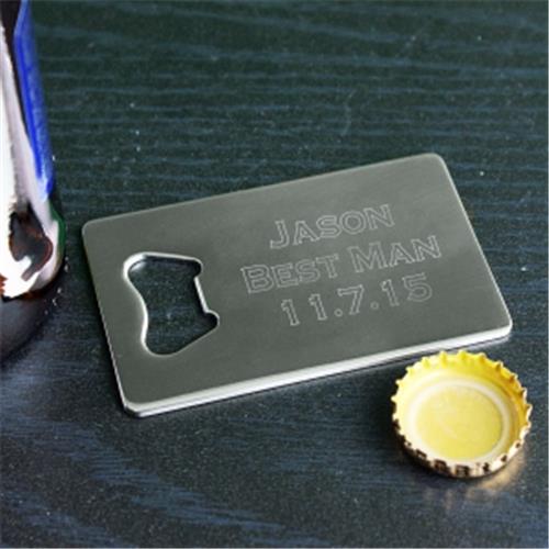 Any Message Credit Card Bottle Opener