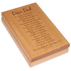 To My Dad... Father's Day Valet Box
