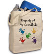 825102 - Property of Canvas Personalized Tote Bag  