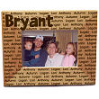 98661 - Family Name Personalized Wood Picture Frame