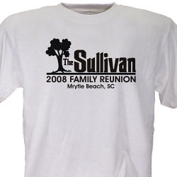 Family Reunion Personalized T-shirts   