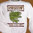 52302X - Bass Club Fishing Personalized Sweatshirt 