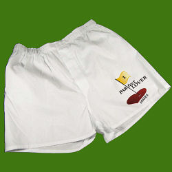 Par-Fect Lover Men's White Personalized Boxer Shorts  