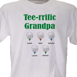 Tee-rrific Golfer Personalized T-shirt