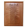 To My Dad... Personalized Keepsake Wood Plaque 8520127