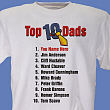 32342X - Top Ten Dads Personalized T-shirt 