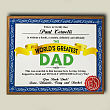 World's Greatest Dad Personalized Plaque 422595