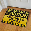 83120947 - Caution Personalized Doormat 