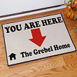 83121227 - You Are Here Personalized Doormat 