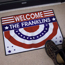 American Welcome Personalized Doormat 