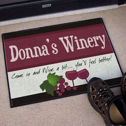 My Winery Personalized Doormat