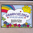 83120547 - Personalized Grandparents Doormat - Grandchildren Spoiled Here