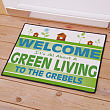 83121757 - Green Living Personalized Go Green Doormat