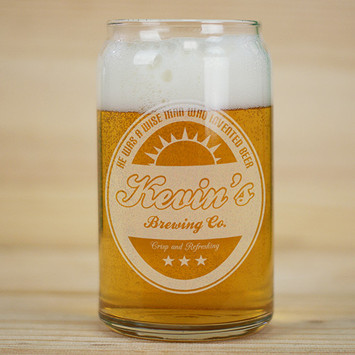 Engraved Beer Can Glass GiftsForYouNow