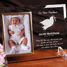 For My Baptism Beveled Glass Picture Frame - Personalized