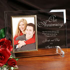 Our Anniversary Personalized Beveled Glass Frame