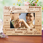 Why I Love You Wood Picture Frame