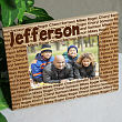 98661 - Family Name Personalized Wood Picture Frame