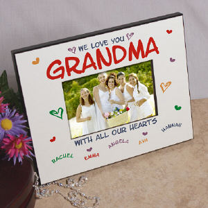 All Our Hearts Personalized Printed Frame