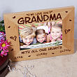 All Our Hearts Personalized Wood Picture Frame