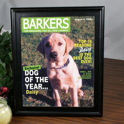 Dog Magazine Cover Frame 