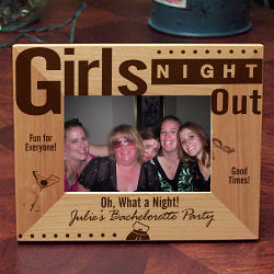 Girls Night Out Personalized Wood Picture Frame