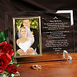 I'm Glad There's You Beveled Glass Picture Frame