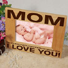 Mother's Day Personalized Wooden Picture Frame...Three Little Words