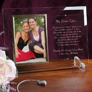 My Sister Frame Beveled Glass