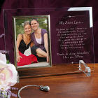 My Sister Frame Beveled Glass