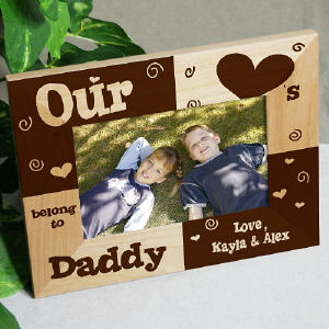 Our Hearts Belong To. Engraved Frame