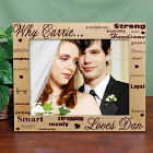 Personalied I Love You Wood Picture Frame