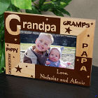 Personalized All About Grandpa Photo Frame