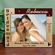 Personalized Bridesmaid Wood Picture Frame