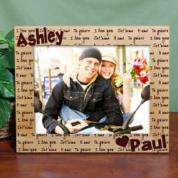 Personalized I Love You Picture Frame