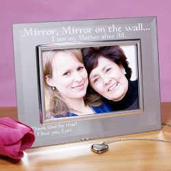 Personalized Mirror#44; Mirror Photo Frame