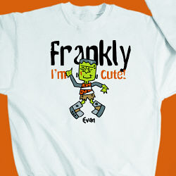 Frankly I'm Cute Personalized Youth Sweatshirt