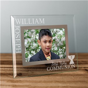 Glass Picture Frame With Name | Engraved Frames For First Communion