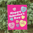 Candy Hearts Garden Flag 83026272N