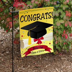 Graduation Congrats Personalized Garden Flag