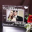 Mr. and Mrs. Wedding Glass Picture Frame G98091