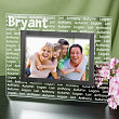 Family Name Personalized Glass Picture Frame G98661