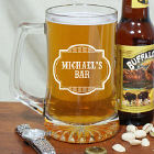 Personalized Bar Glass Mugs