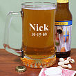 Any Name Sports Glass Mug