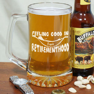 Retirement Glass Beer Mug