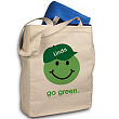 823212 - Go Green Personalized Canvas Reusable Tote Bag