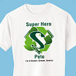 E32318X - Super Hero  Personalized Organic T-shirt