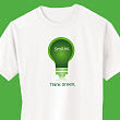 E32319X - Think Green Personalized Organic T-shirt